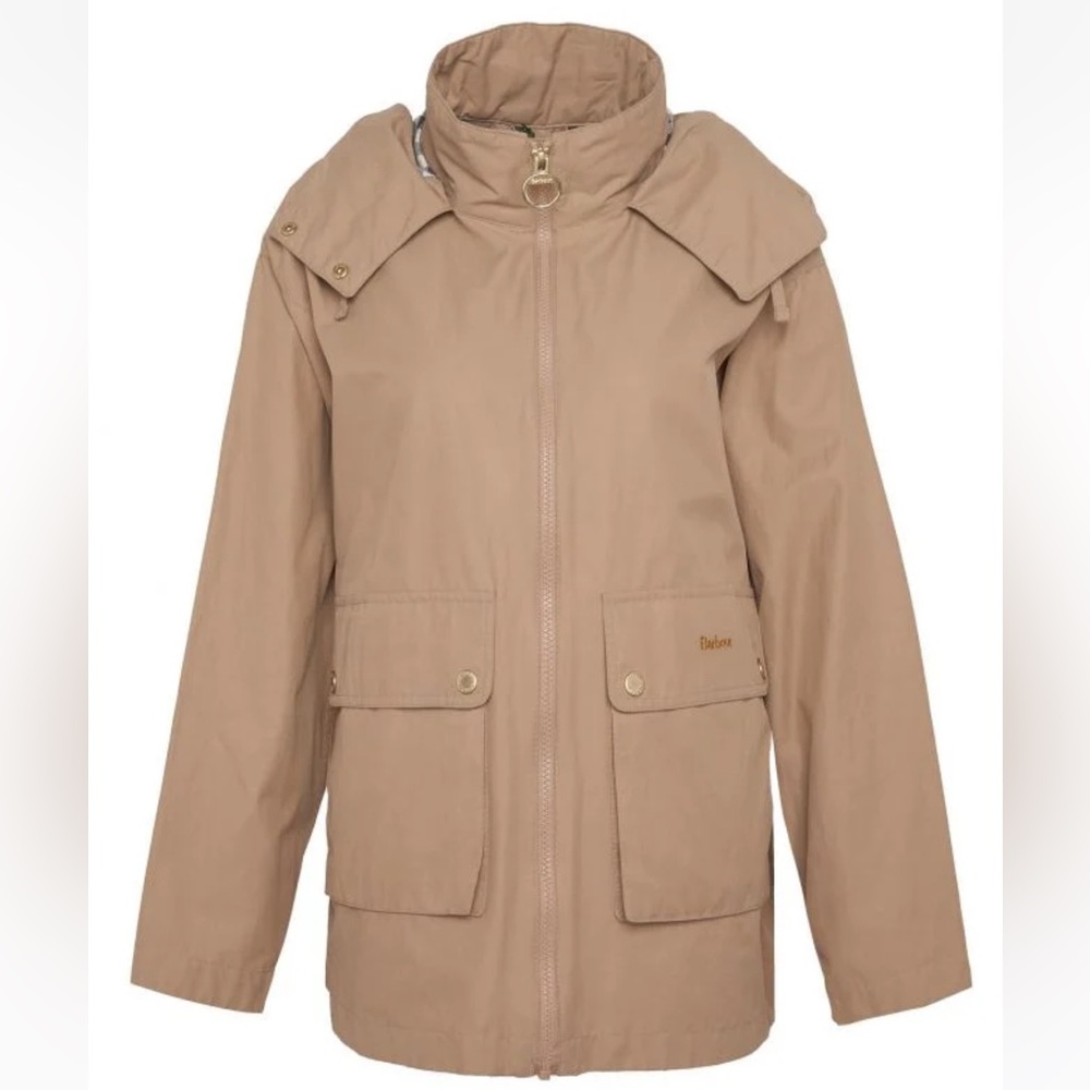 NWT Barbour Women’s Perez Showerproof Jacket Light Trench Rain Jacket